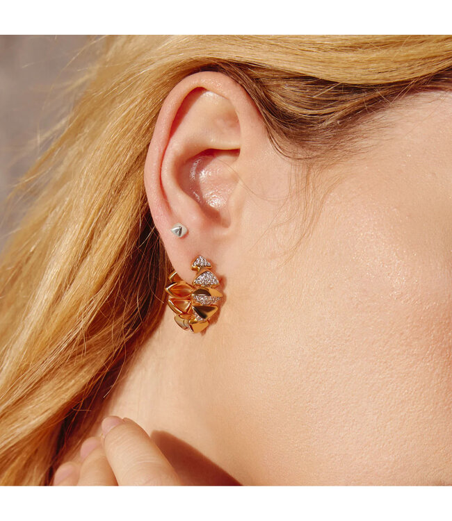 Ania Haie Pyramid Glam Stud Earrings