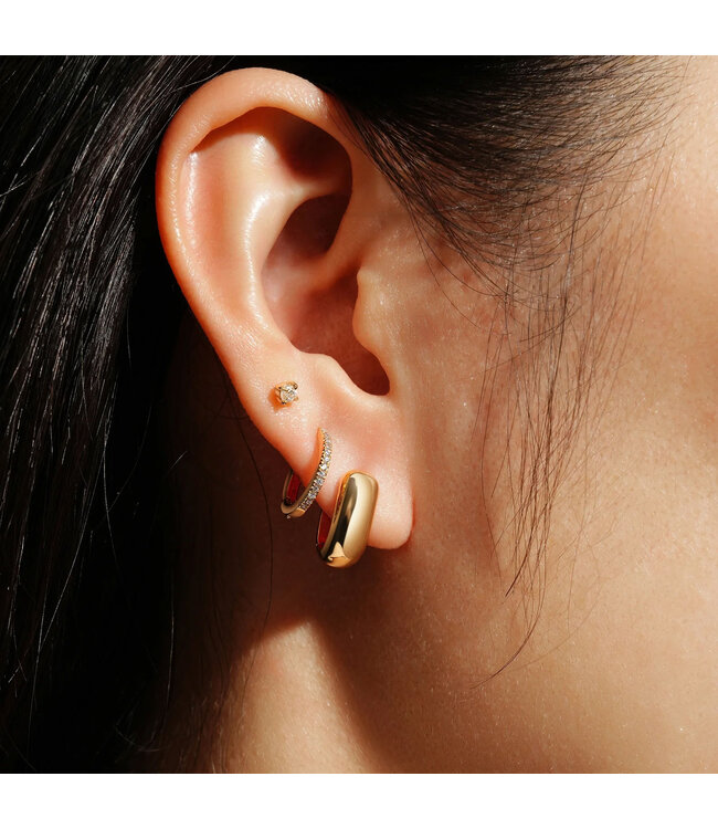 Ania Haie Oorring Mini U-shaped Huggie Hoop