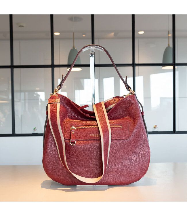 Carol J Leren handtas Francesca in bordeaux