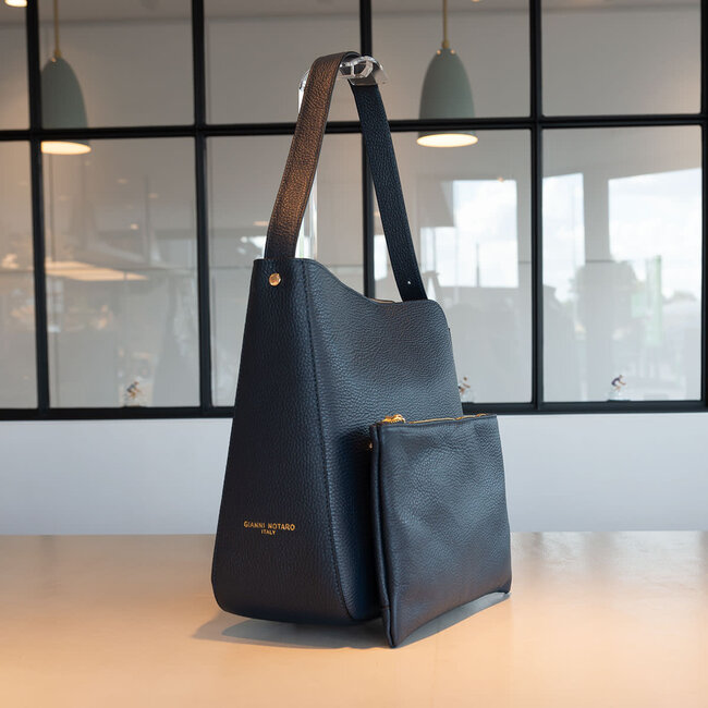 Carol J Leren handtas Alba Groot in blauw