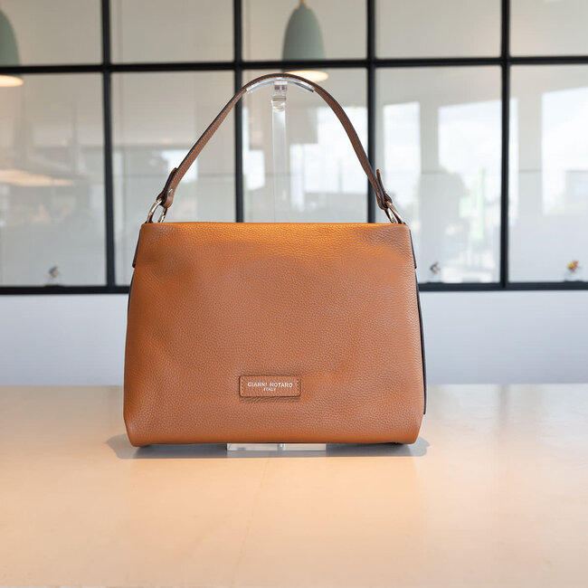 Carol J Leren handtas Giulia in cognac