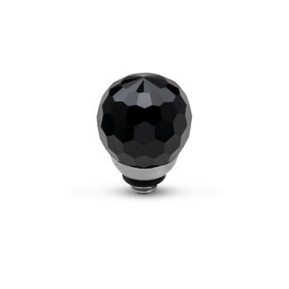 MelanO TW Facet cz ball Black