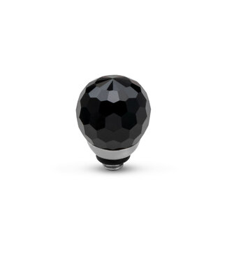 MelanO TW Facet cz ball Black