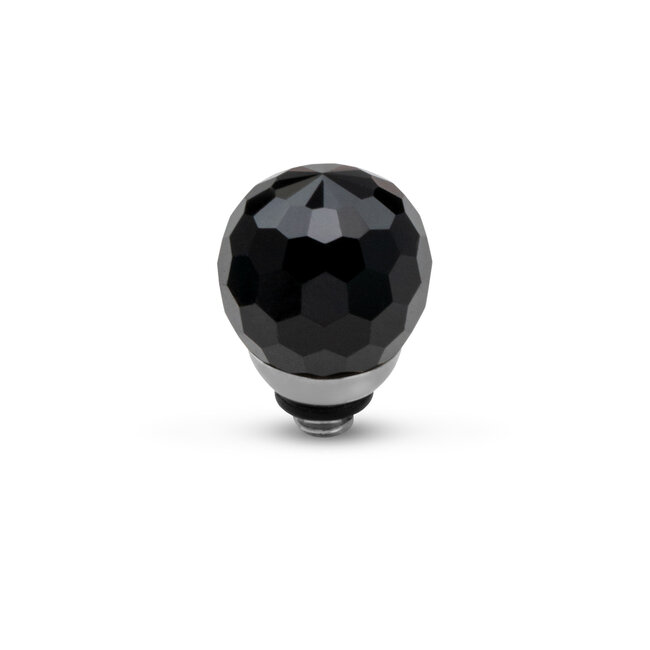 MelanO TW Facet cz ball Black