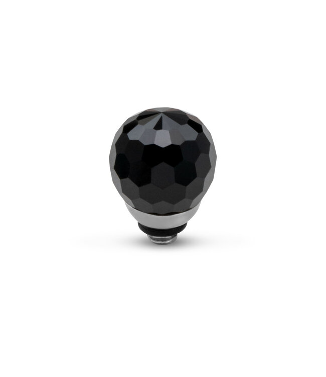 MelanO TW Facet cz ball Black