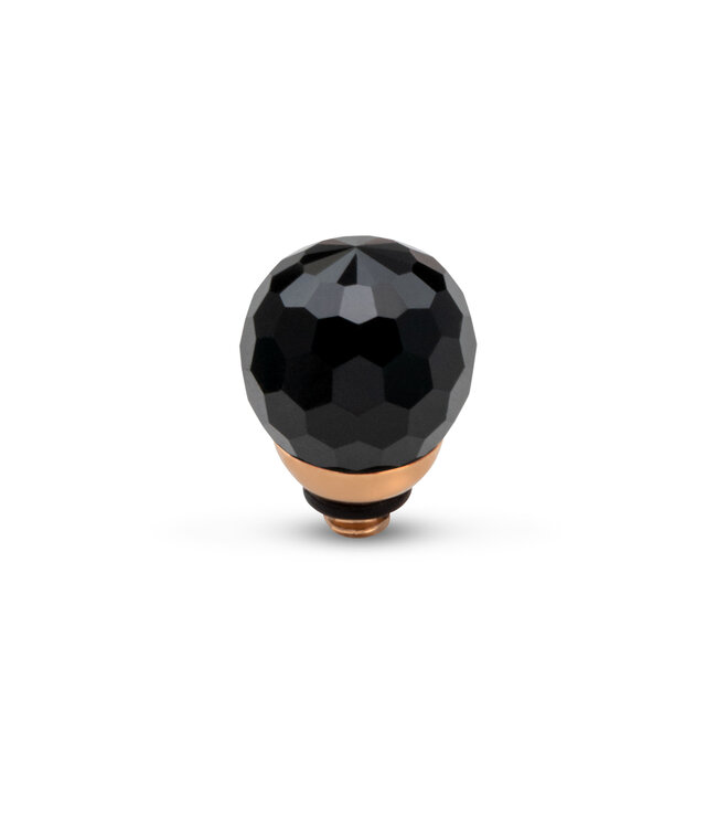 MelanO TW Facet cz ball Black