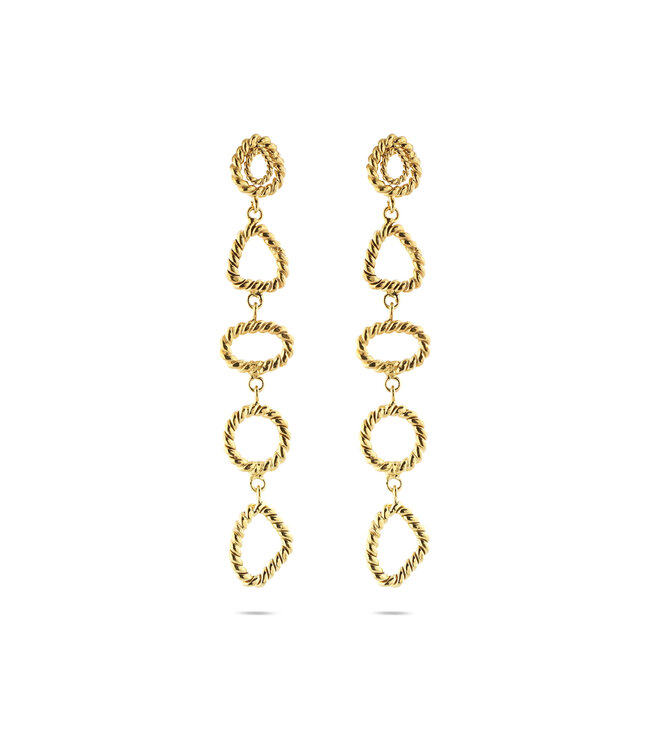 Christine Bekaert Oorring Twisted Drops
