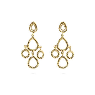 Christine Bekaert Oorring Twisted Dangle