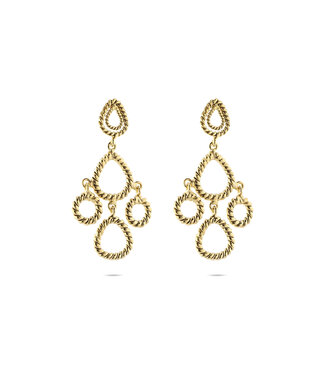 Christine Bekaert Oorring Twisted Dangle