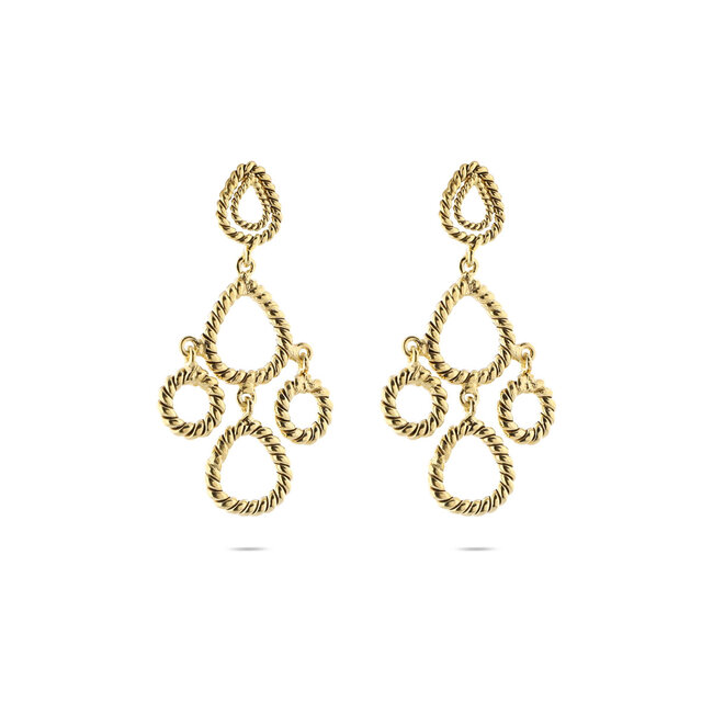 Christine Bekaert Oorring Twisted Dangle
