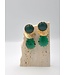 Maison Cachet Oorring Lustres Verts