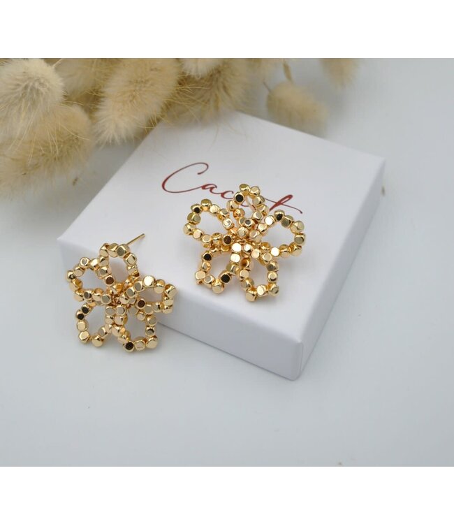 Maison Cachet Oorring Studs Fleurs Tressées