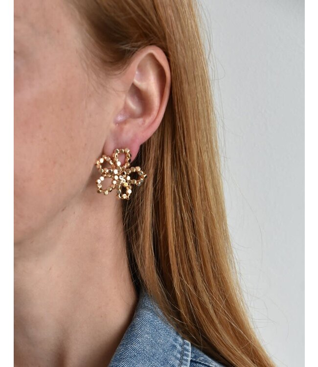 Maison Cachet Oorring Studs Fleurs Tressées