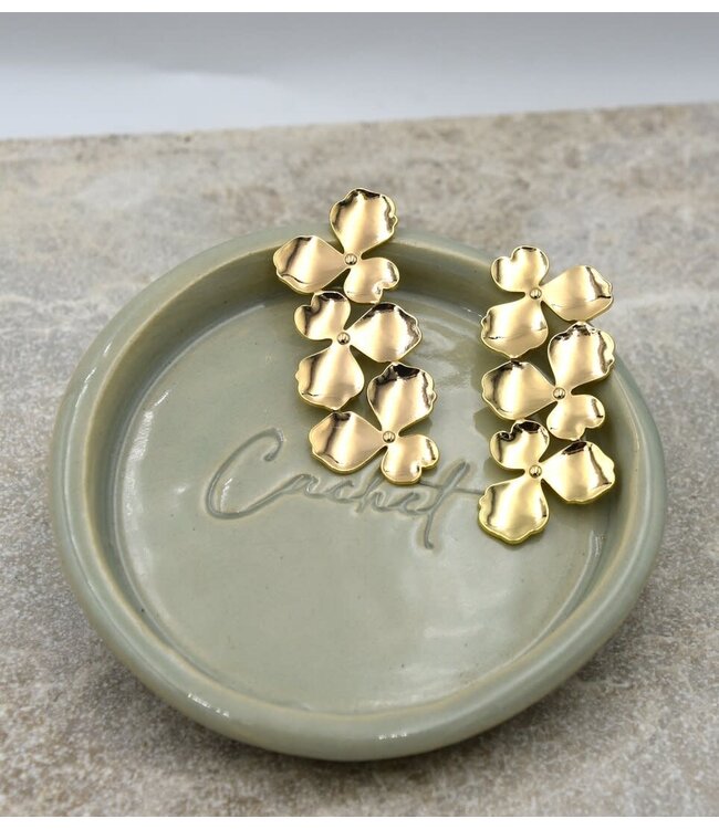 Maison Cachet Oorring Studs Trio Fleurs