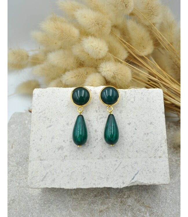 Maison Cachet Oorring Discrètes Emerald