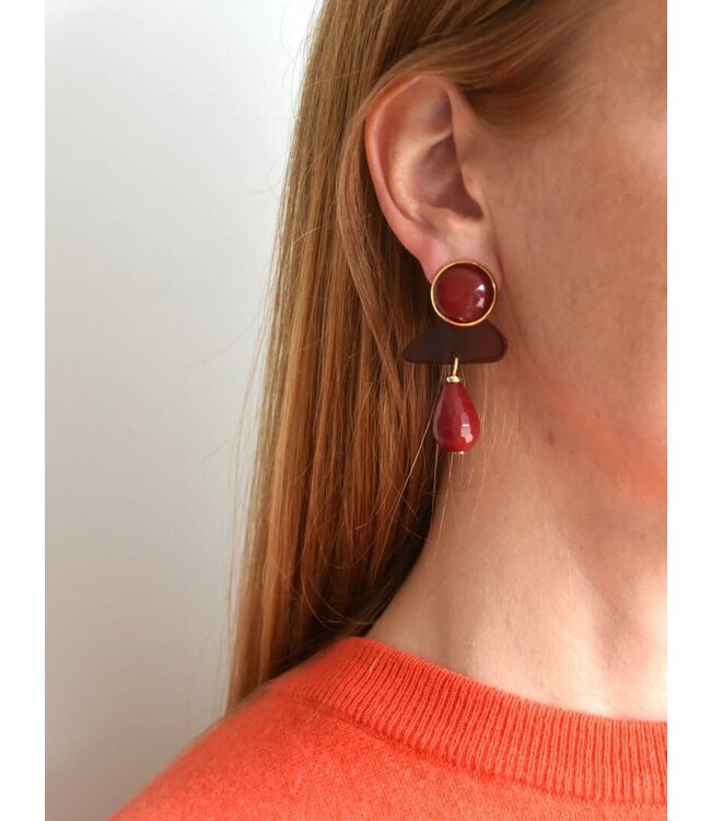 Maison Cachet Oorring Linea Vin Rouge