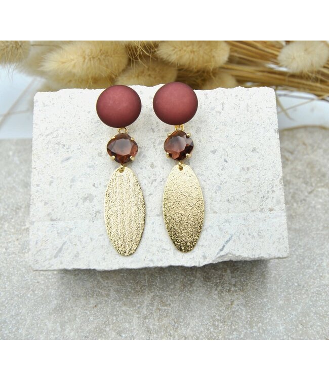 Maison Cachet Oorring Brumes Aubergine