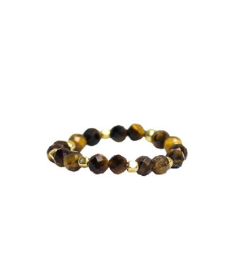 Ibu Jewels Ibu Jewels - Ring Stone Dot Tigereye