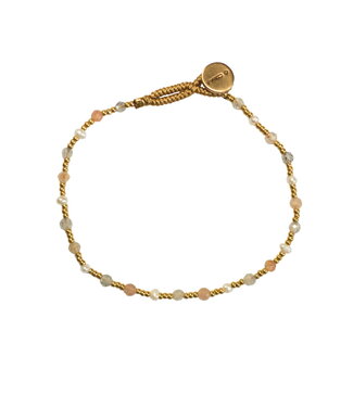 Ibu Jewels Ibu Jewels - Armband Lulu Round Soft Pearl
