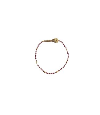 Ibu Jewels Ibu Jewels - Armband Lulu Raindrop Maroon