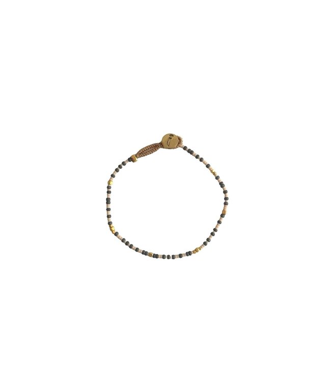 Ibu Jewels Ibu Jewels - Armband Lulu Raindrop Grey
