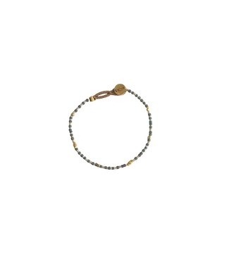 Ibu Jewels Ibu Jewels - Armband Lulu Raindrop Bamboo Green