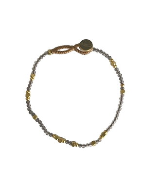 Ibu Jewels Ibu Jewels - Armband Lulu Liv Smoky Quartz Gold