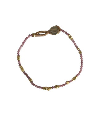 Ibu Jewels Ibu Jewels - Armband Lulu Liv Pink Tourmalin