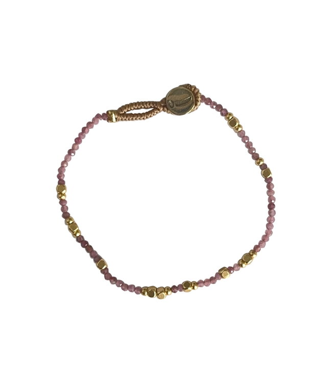 Ibu Jewels Armband Lulu Liv Pink Tourmalin