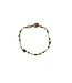 Ibu Jewels Ibu Jewels - Armband Lulu Flower Gold Bamboo Green