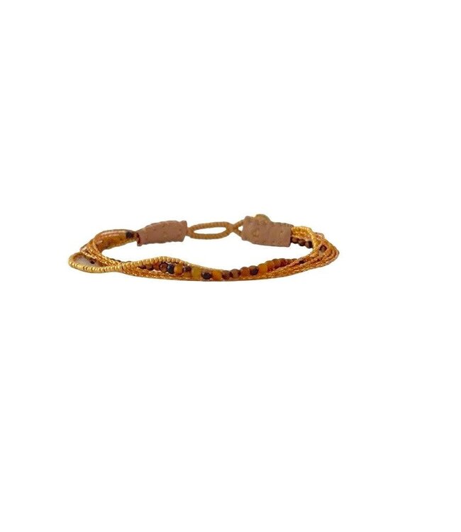 Ibu Jewels Ibu Jewels - Armband Lulu Ash Tiger eye