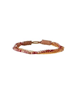 Ibu Jewels Ibu Jewels - Armband Lulu Ash Rodonite