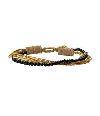 Ibu Jewels Ibu Jewels - Armband Lulu Ash Onyx