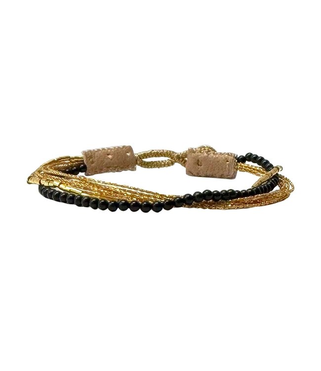 Ibu Jewels Ibu Jewels - Armband Lulu Ash Onyx