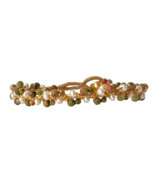 Ibu Jewels Ibu Jewels - Armband Lulu Abel Unakite