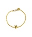 Ibu Jewels Ibu Jewels - Armband Joanie 1 Heart Gold