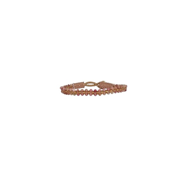Ibu Jewels Ibu Jewels - Armband Cap Pure Rodonite