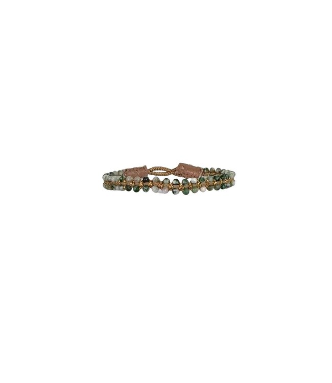 Ibu Jewels Ibu Jewels - Armband Cap Pure Picasso Jasper