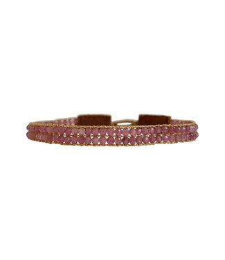 Ibu Jewels Ibu Jewels - Armband Cap Lise Pink Tourmalin