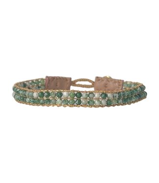 Ibu Jewels Ibu Jewels - Armband Cap Lise Picasso Jasper