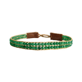 Ibu Jewels Armband Cap Lise Green Jade