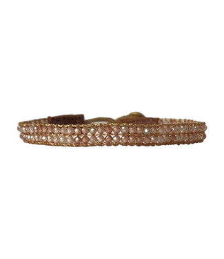 Ibu Jewels Ibu Jewels - Armband Cap Lise Champagne Quartz