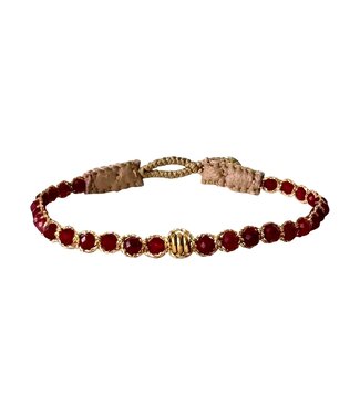 Ibu Jewels Ibu Jewels - Armband Cap Henry Ruby