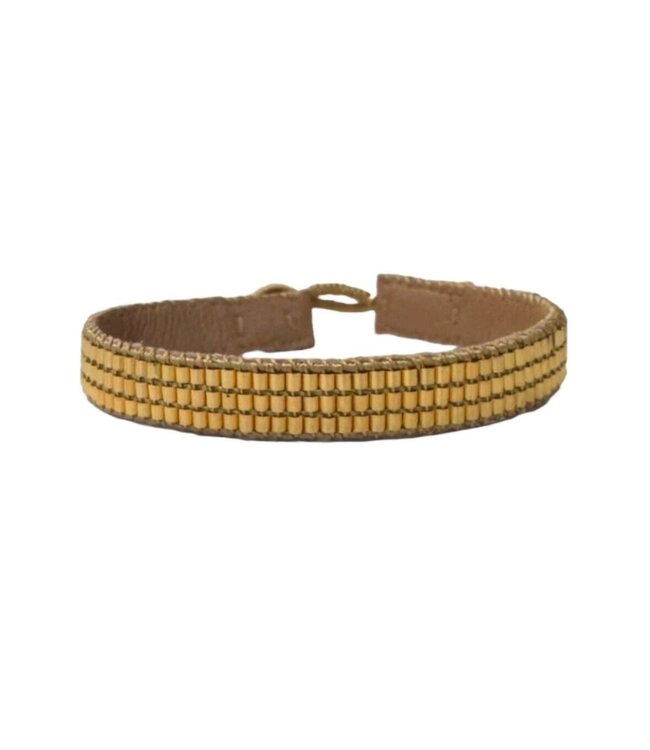 Ibu Jewels Armband Bamboo Gold