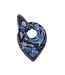 Codello Sjaal Jacquard Triangle Mix Flowers Blue