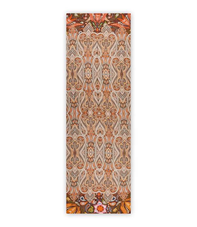 Codello Sjaal Printed Pongé Paisley Beige