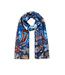 Codello Sjaal Printed Pongé Paisley Blue