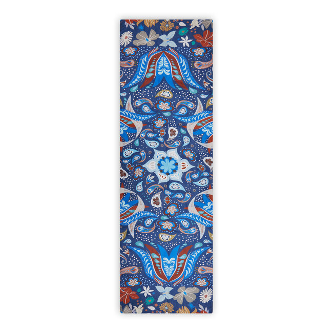 Codello Sjaal Printed Pongé Paisley Blue