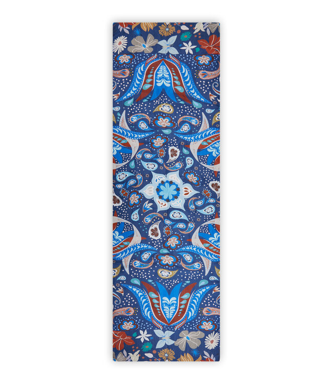 Codello Sjaal Printed Pongé Paisley Blue