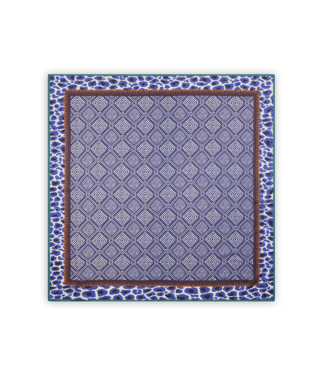 Codello Sjaal Square Graphical Pattern Blue